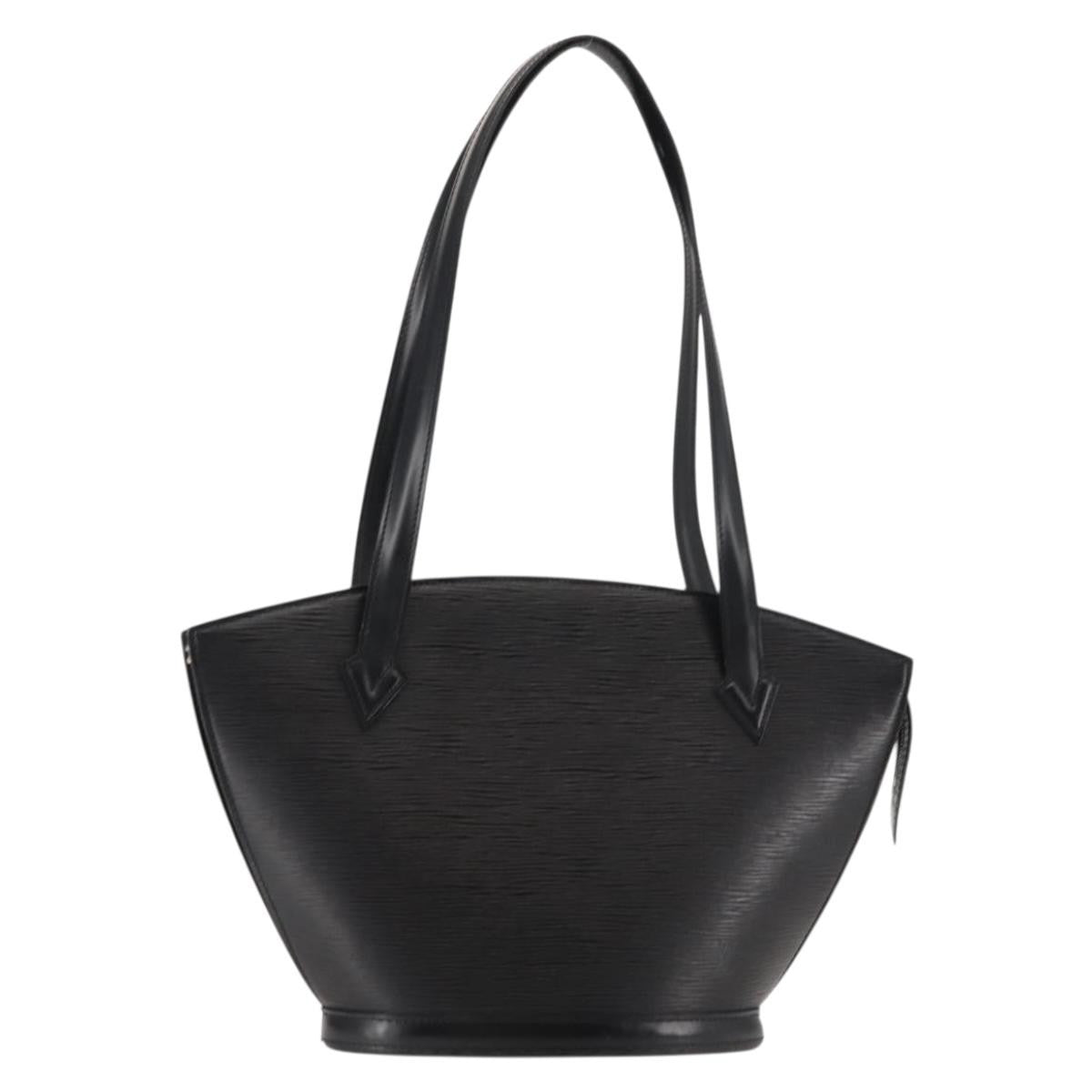 Louis Vuitton Saint Jacques Handbag Epi Leather, BLACK, LEATHER, Shoulder bag