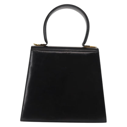 Salvatore Ferragamo Gancini Convertible Top Handle Bag Leather, BLACK, LEATHER, Handbag