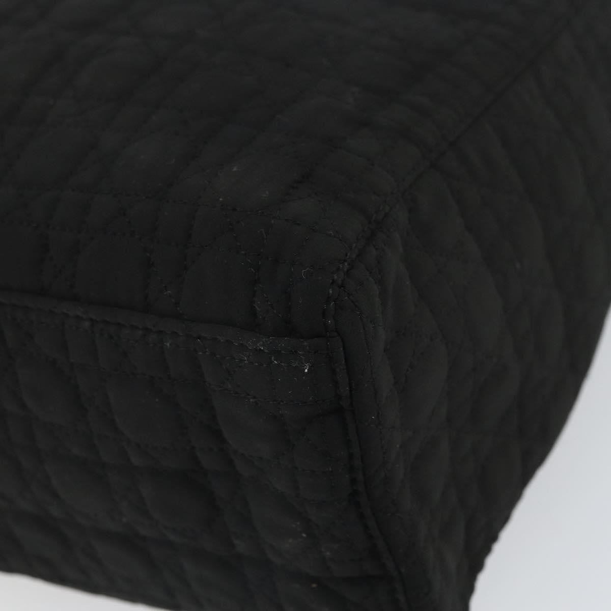 Christian Dior Vintage Lady Dior Bag Cannage Quilt Nylon, BLACK, NYLON, Handbag