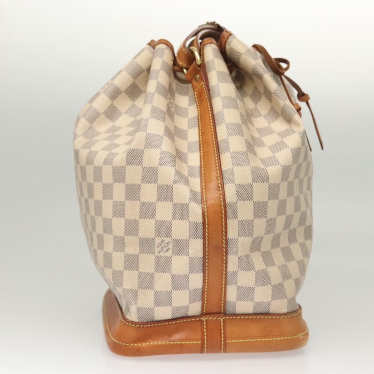 Louis Vuitton Noe Handbag Damier, WHITE, CANVAS, Handbag