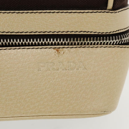 Prada Vintage Handbag Canvas, BROWN, CANVAS, Handbag