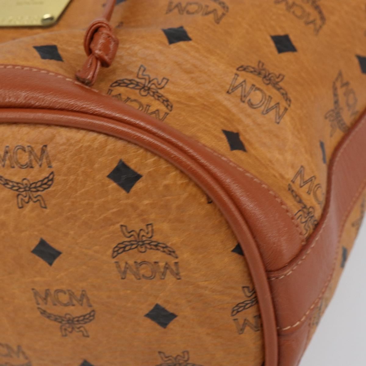 MCM Visetos Shoulder bag PVC, Brown, PVC, Shoulder Bag