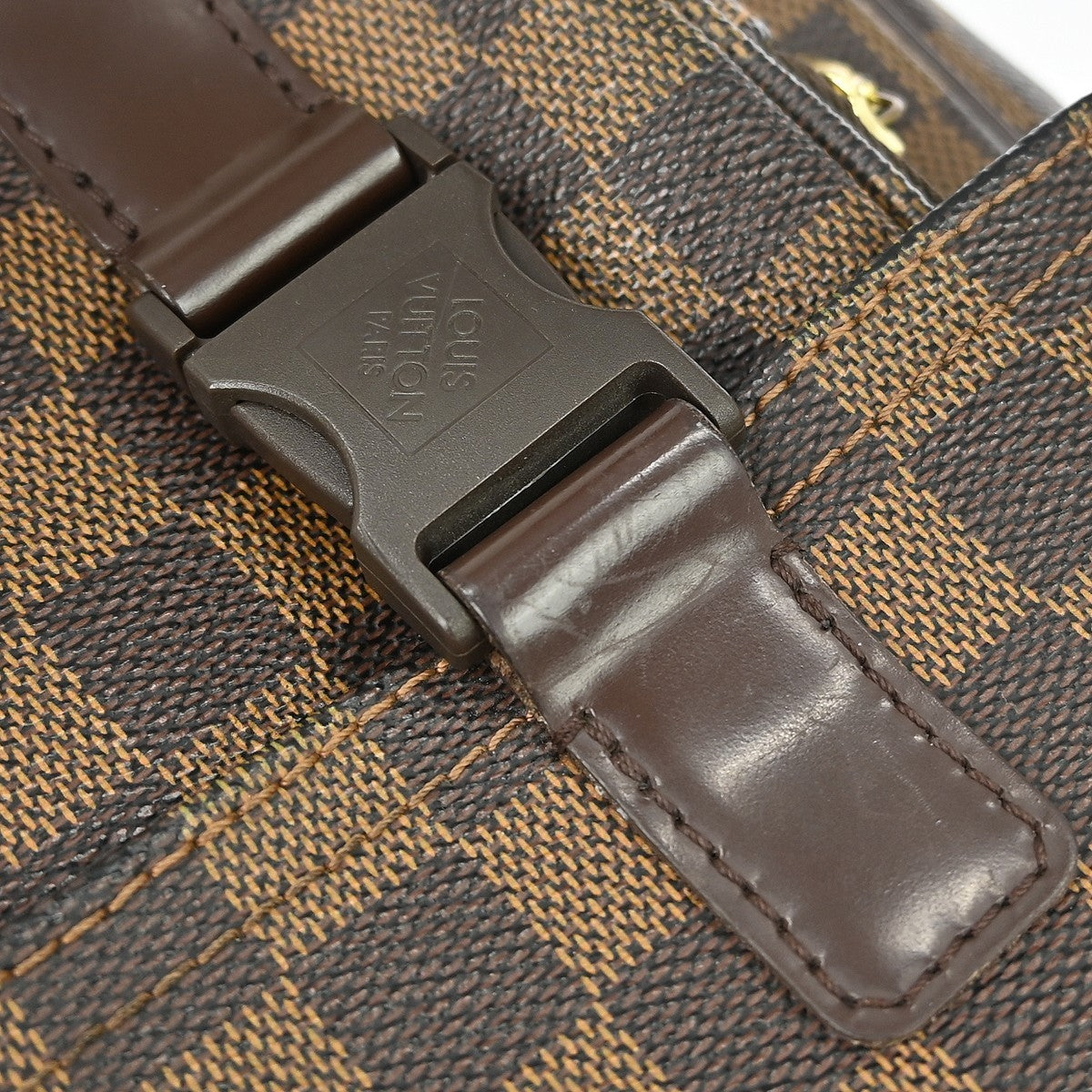 Louis Vuitton Melville Messenger Bag Damier, BROWN, CANVAS, Shoulder bag