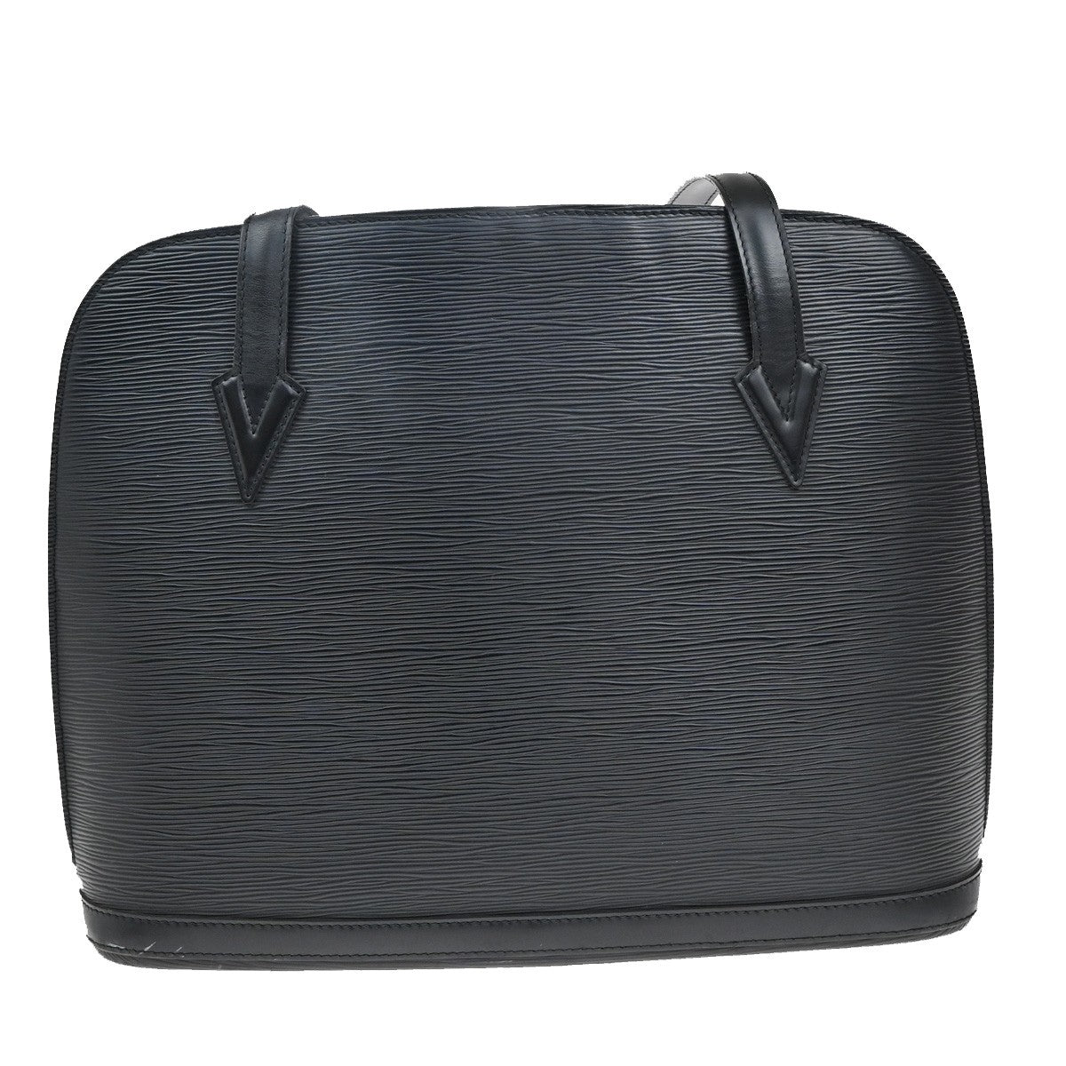 Louis Vuitton Lussac Handbag Epi Leather, BLACK, LEATHER, Shoulder bag