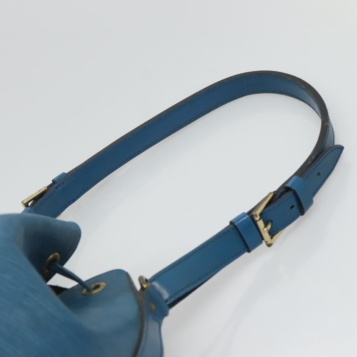 Louis Vuitton Petit Noe Handbag Epi Leather, BLUE, LEATHER, Handbag