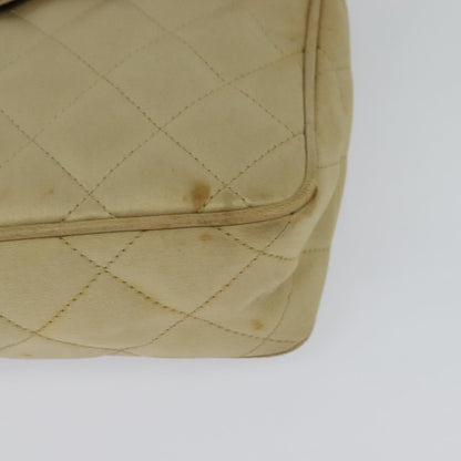 Chanel Vintage Front Pocket Camera Bag Satin, BEIGE, SATIN, Handbag