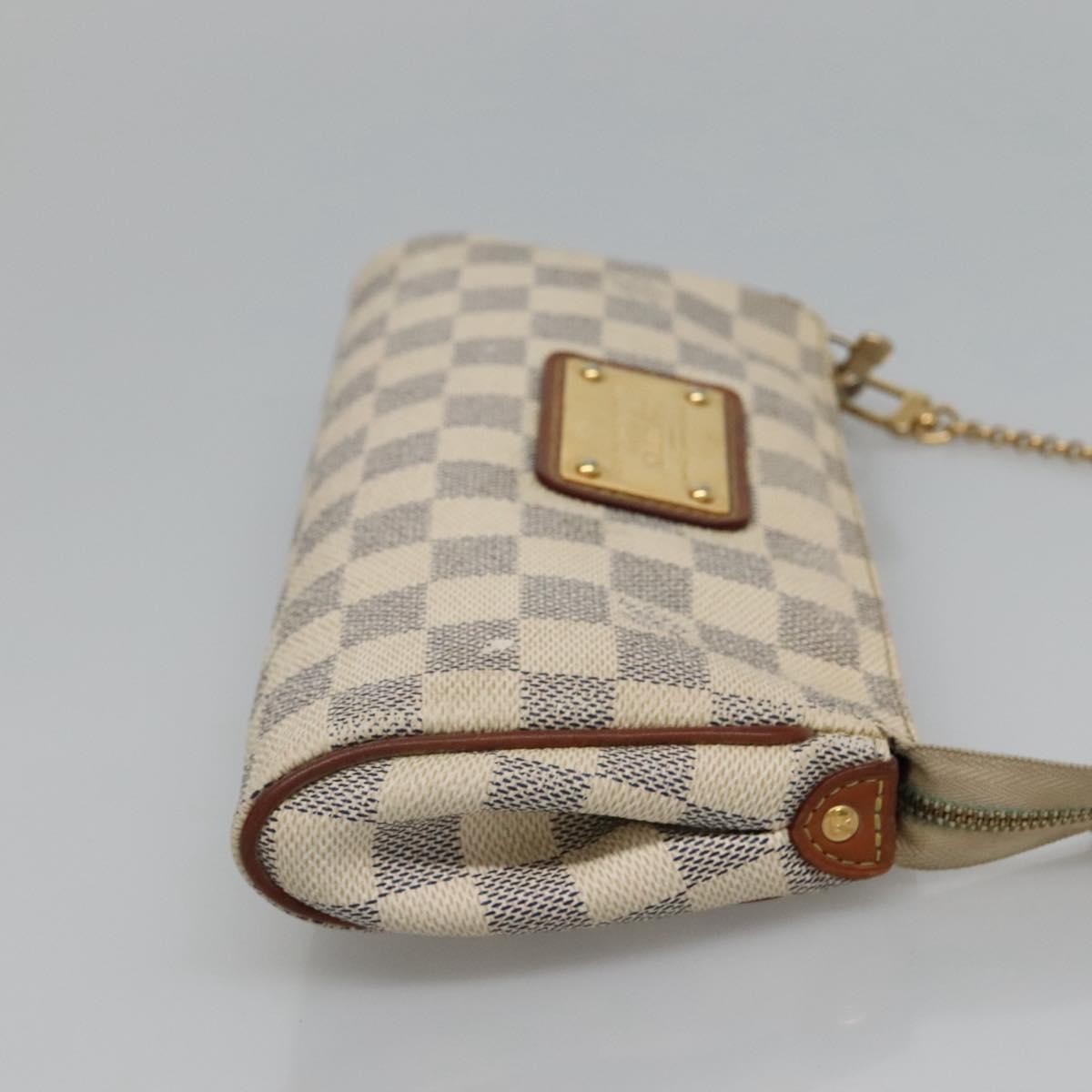 Louis Vuitton Eva Handbag Damier, WHITE, CANVAS, Shoulder bag