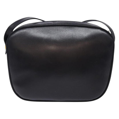 Salvatore Ferragamo Vala Shoulder Bag Leather, BLACK, LEATHER, Shoulder bag