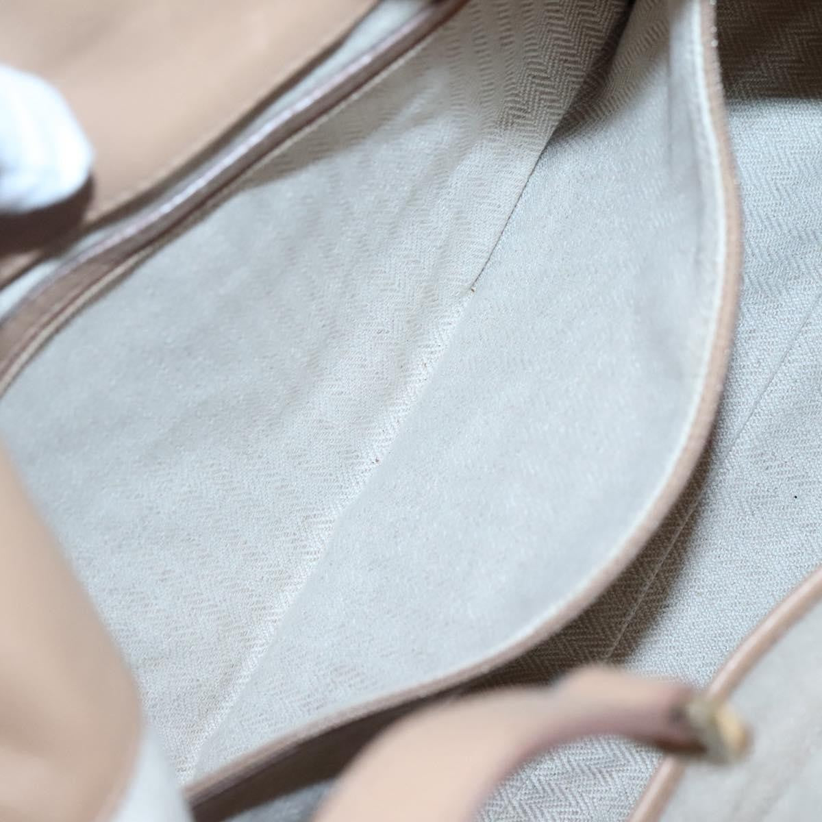 Bvlgari Chandra Hobo Canvas and Leather, Beige, Canvas, Tote Bag