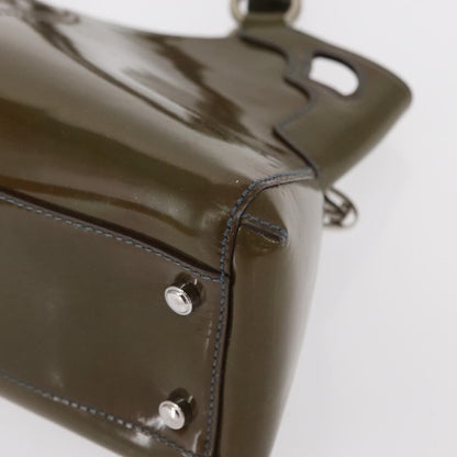 cartier Marcello Handbag Patent leather, KHAKI, PATENT_LEATHER, Handbag