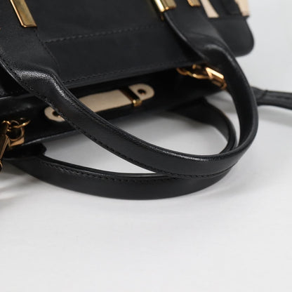 Chloe Alice Satchel Leather, WHITE, LEATHER, Handbag