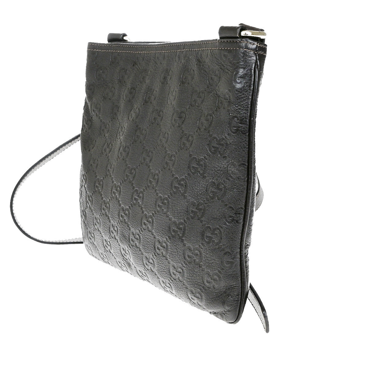 Gucci Guccissima Shoulder bag, Brown, Leather, Shoulder Bag