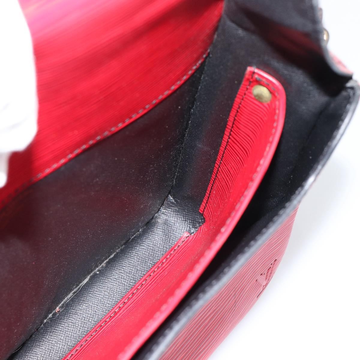 Louis Vuitton Cartouchiere Handbag Epi Leather, Red, Leather, Shoulder Bag