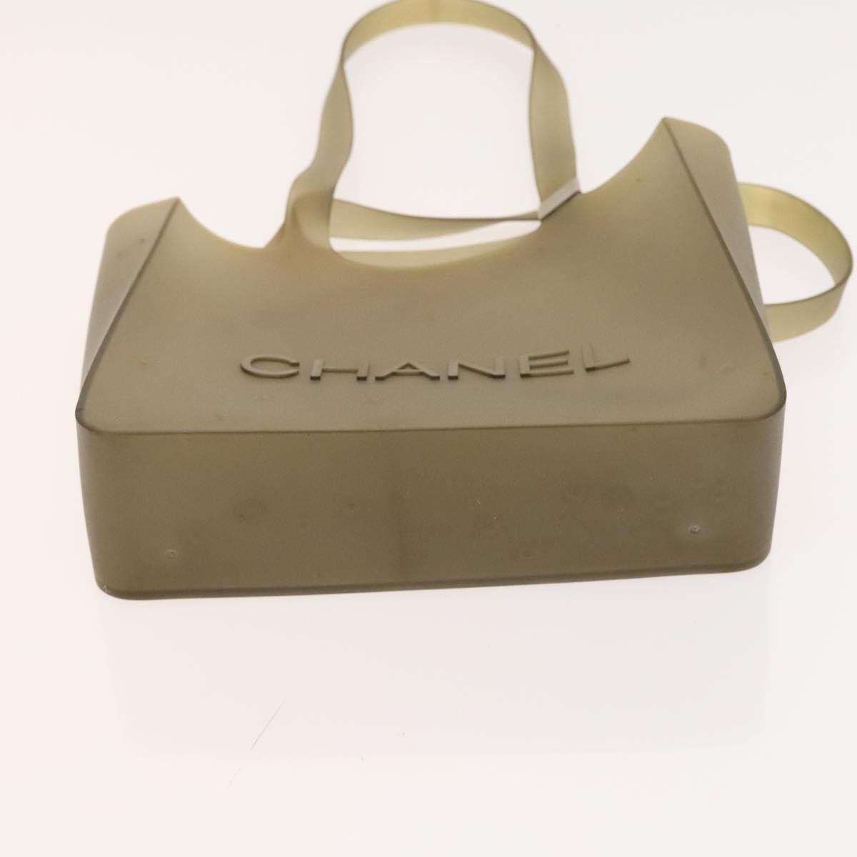 Chanel Jelly Tote Rubber, GRAY, RUBBER, Tote bag