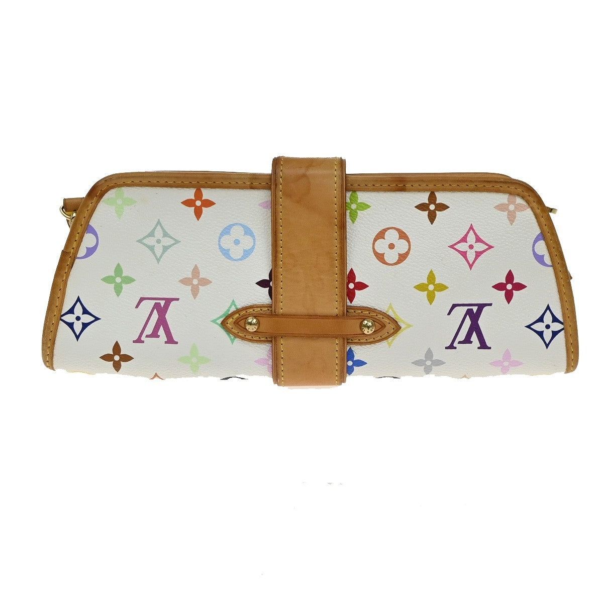 Louis Vuitton Shirley Handbag Monogram Multicolor, WHITE, CANVAS, Handbag