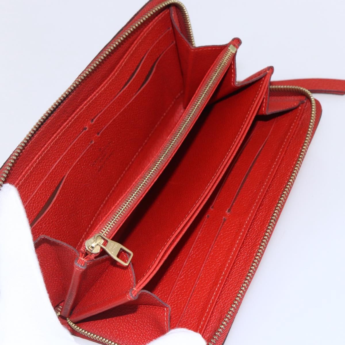 Louis Vuitton Portefeuille zippy Monogramme Empreinte Monogramme Empreinte, RED, LEATHER, Wallets