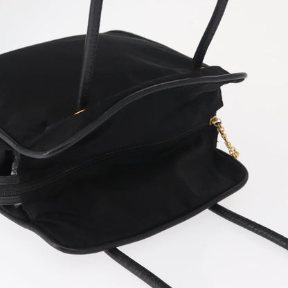 Celine Vintage Shoulder Bag Nylon, BLACK, NYLON, Shoulder bag