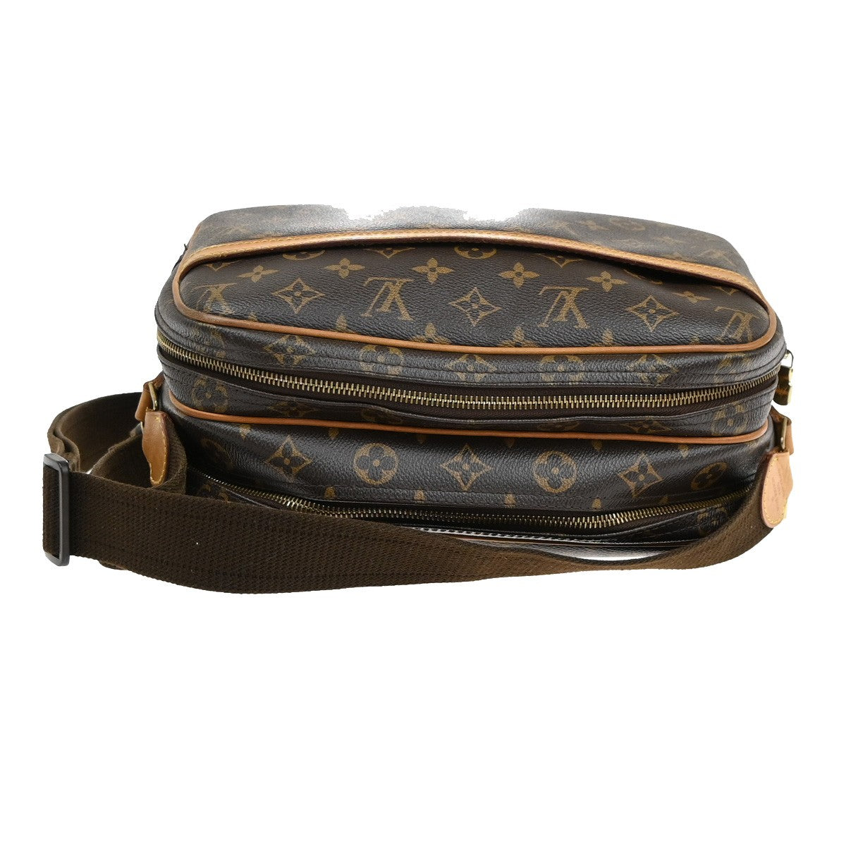 Louis Vuitton Reporter Bag Monogram Canvas, BROWN, CANVAS, Crossbody bag