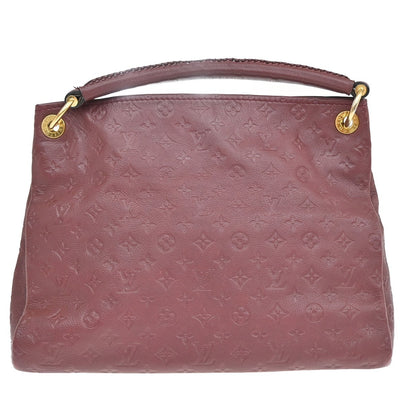 Louis Vuitton Artsy Handbag Monogram Empreinte Leather, RED, LEATHER, Shoulder bag