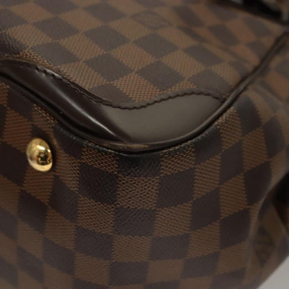 Louis Vuitton Verona Handbag Damier, BROWN, CANVAS, Shoulder bag