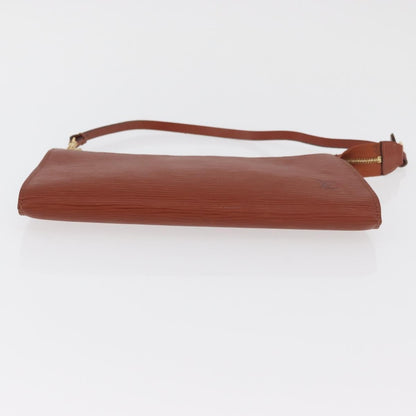 Louis Vuitton Pochette Accessoires Epi Leather, Brown, Leather, Clutch