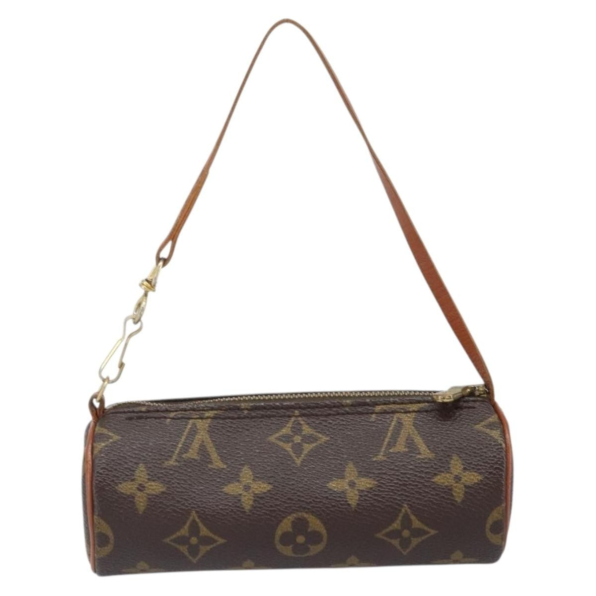 Louis Vuitton Papillon Pochette Monogram Canvas, BROWN, CANVAS, Clutche & pouche