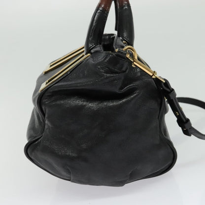 Chloe Ethel Handbag Leather, BLACK, LEATHER, Handbag