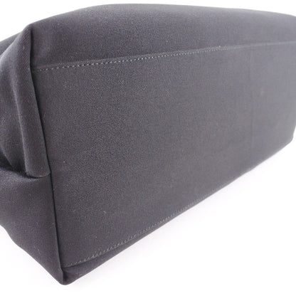 Salvatore Ferragamo Vala Shoulder Bag Canvas, BLACK, CANVAS, Shoulder bag