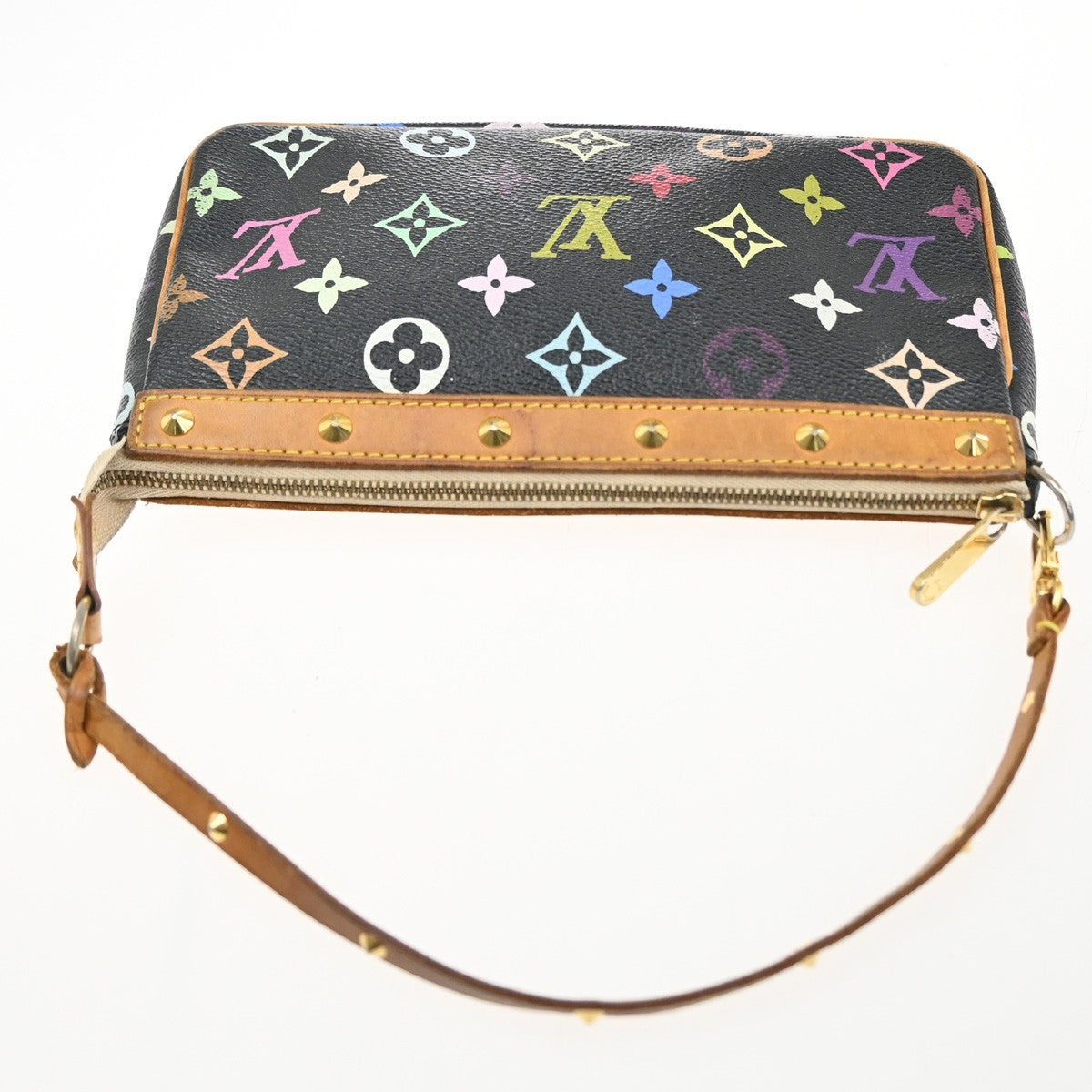 Louis Vuitton Pochette Accessoires Monogram Multicolor, Multicolour, Leather, Clutch