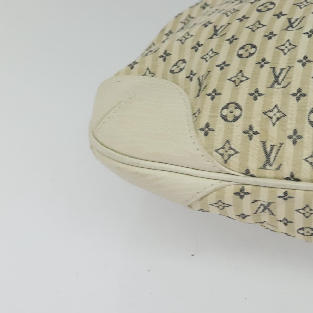 Louis Vuitton Marina Handbag Mini Lin Croisette, BEIGE, CANVAS, Handbag