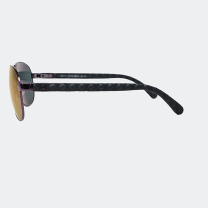Chanel CC No. 5 Charm Chain Belt Metal, PURPLE, METAL, Sunglasse
