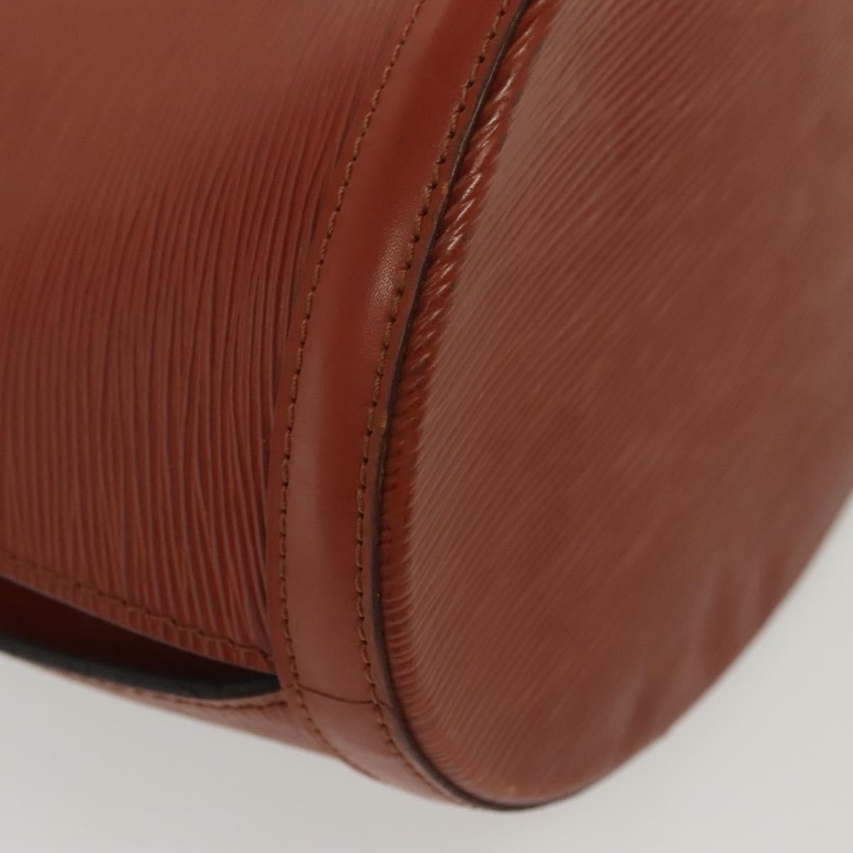 Louis Vuitton Cluny Shoulder Bag Epi Leather, BROWN, LEATHER, Shoulder bag