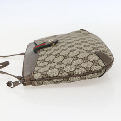 Gucci Vintage Web Crossbody Bag GG Coated Canvas, BEIGE, CANVAS, Shoulder bag
