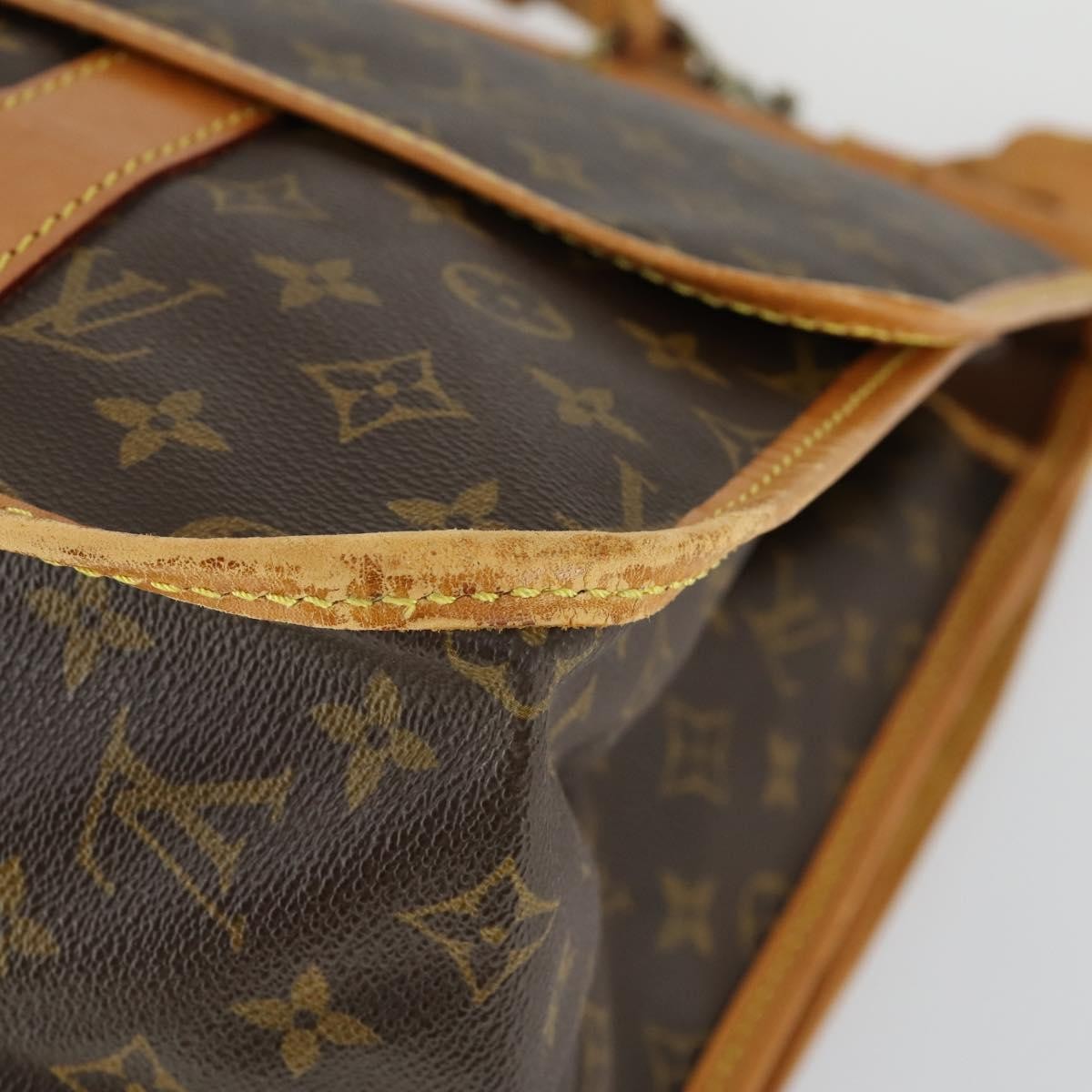 Louis Vuitton Sac Chasse Hunting Bag Monogram Canvas, BROWN, CANVAS, Travel bag