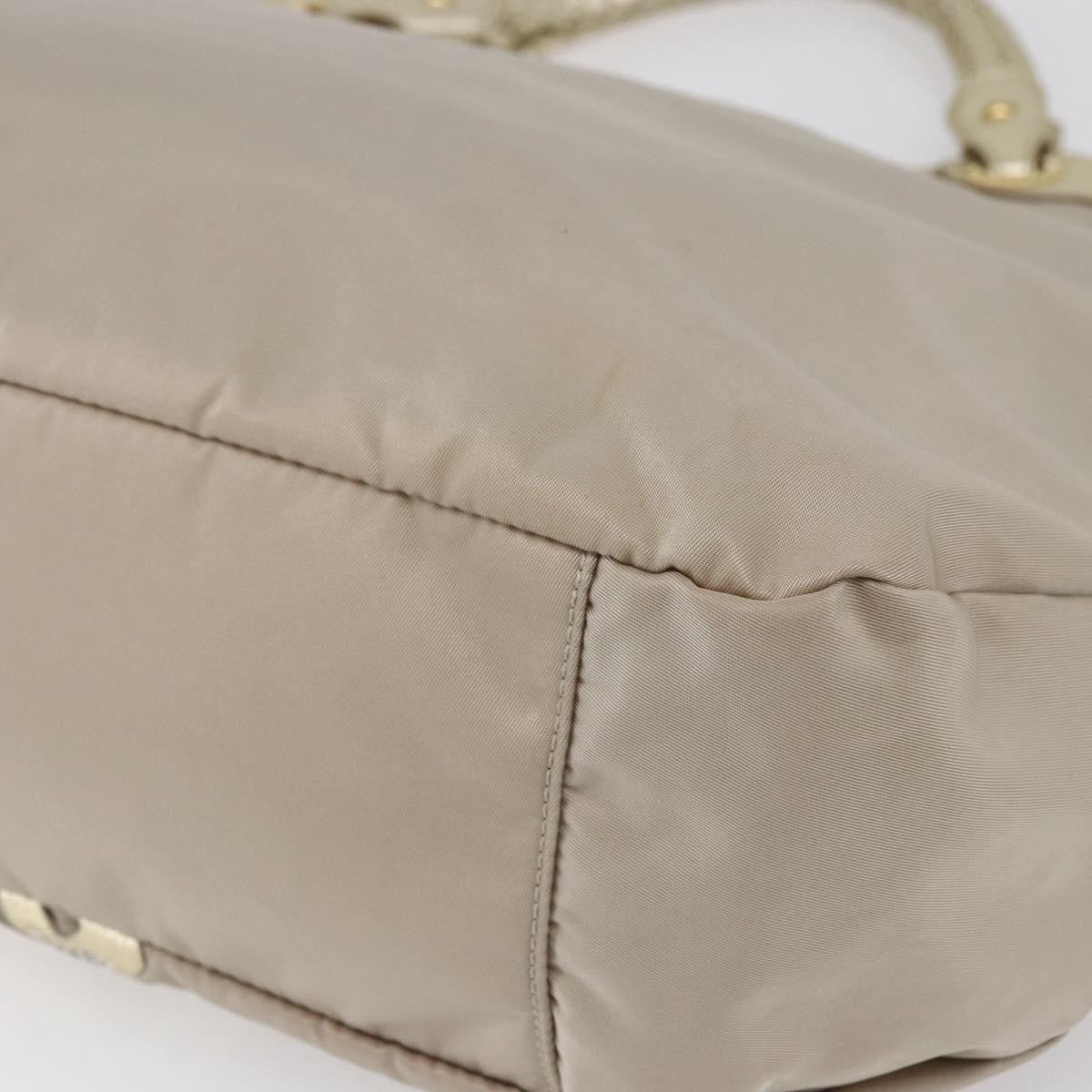 Salvatore Ferragamo Vintage Top handle handbag Nylon, BEIGE, NYLON, Tote bag