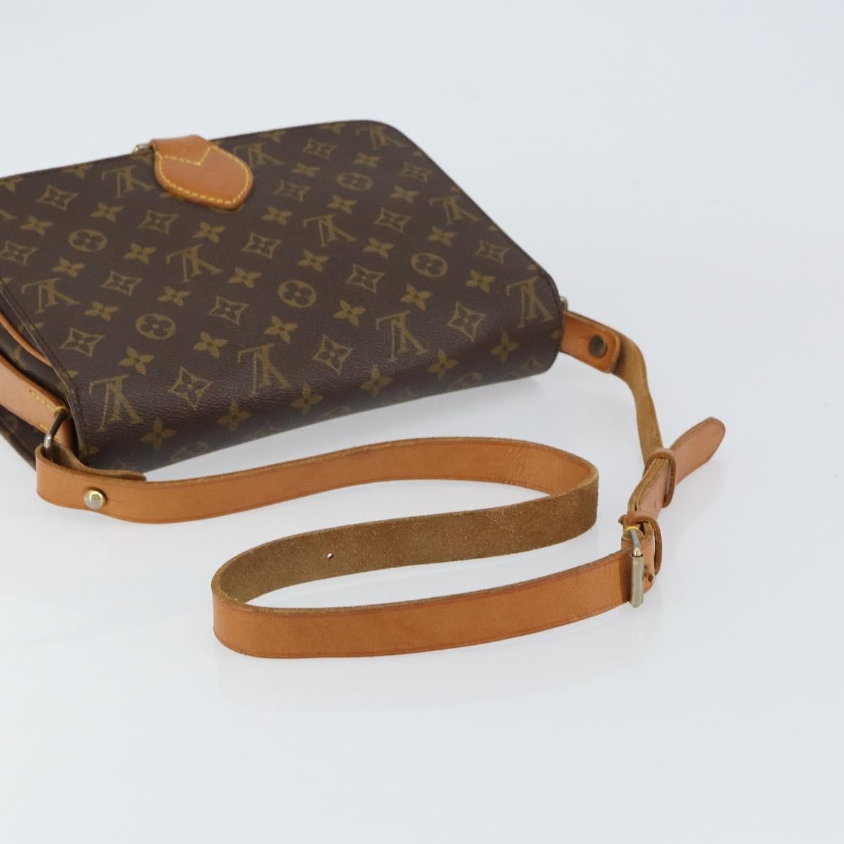 Louis Vuitton Cartouchiere Handbag Monogram Canvas, BROWN, CANVAS, Shoulder bag