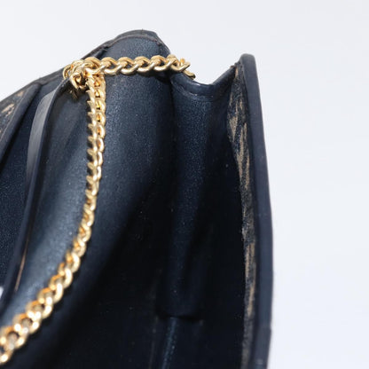 Christian Dior Vintage Trotter Shoulder Bag Canvas, NAVY, CANVAS, Shoulder bag