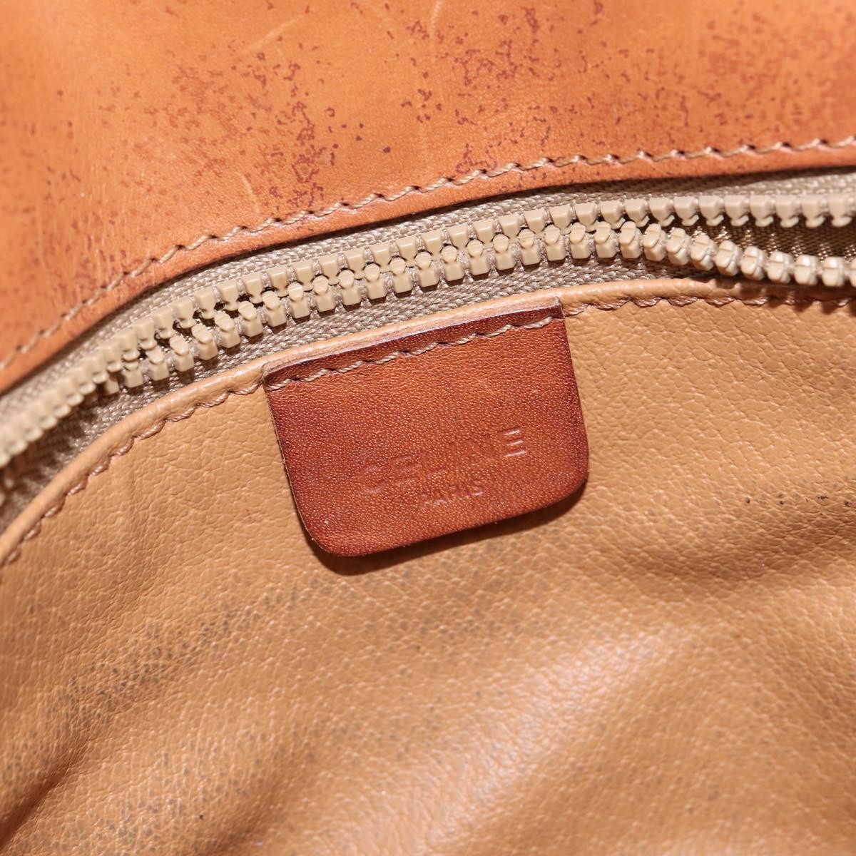 Celine Macadam Shoulder Bag PVC Leather, BROWN, PVC, Shoulder bag