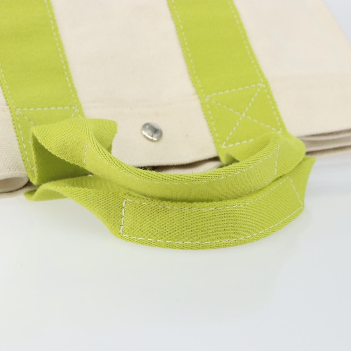 Hermes Bora Bora Tote Toile, WHITE, CANVAS, Tote bag