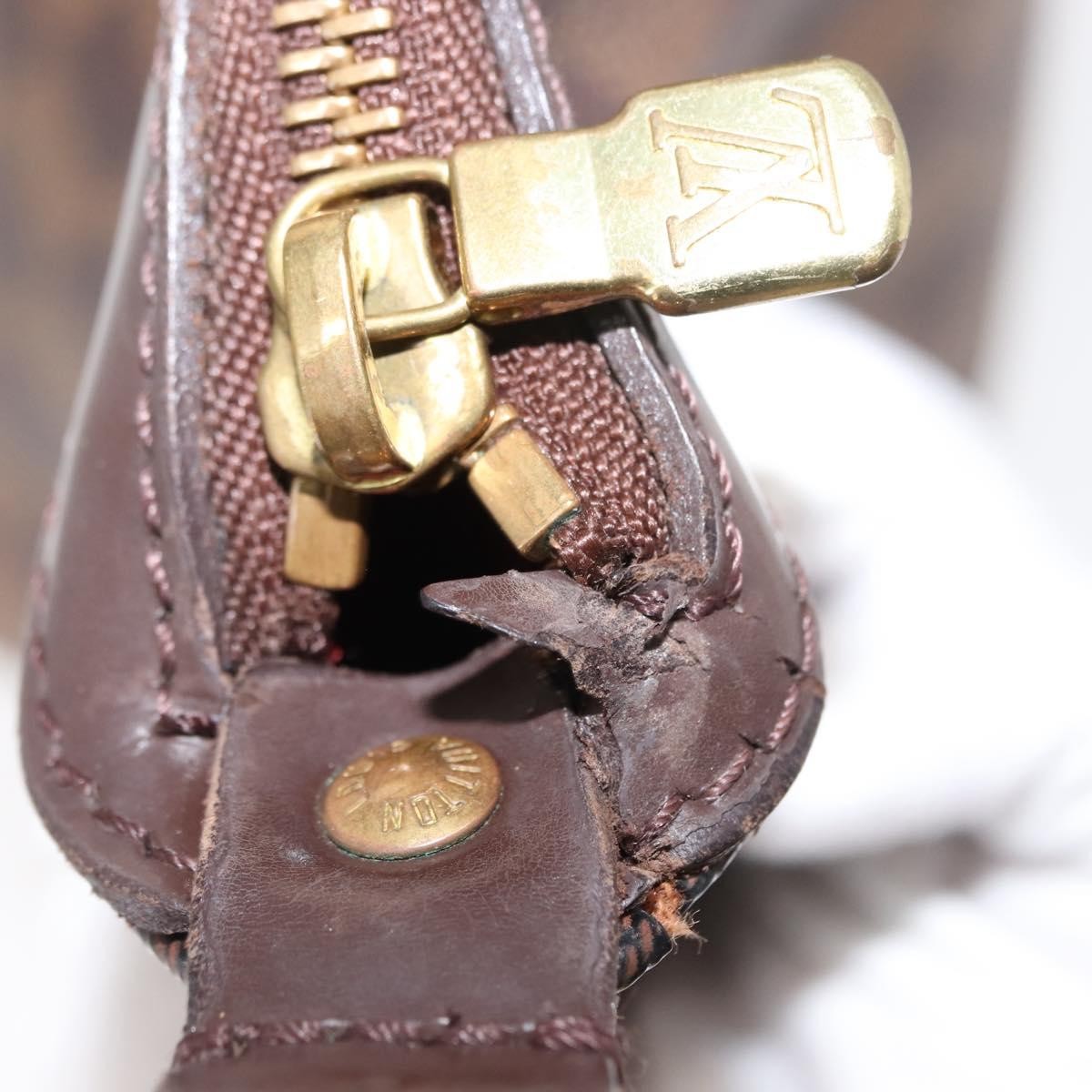 Louis Vuitton Illovo Handbag Damier, BROWN, CANVAS, Shoulder bag