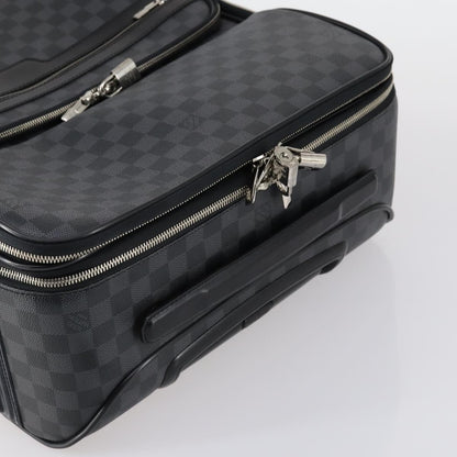 Louis Vuitton Pegase Luggage Damier Graphite, BLACK, CANVAS, Travel bag