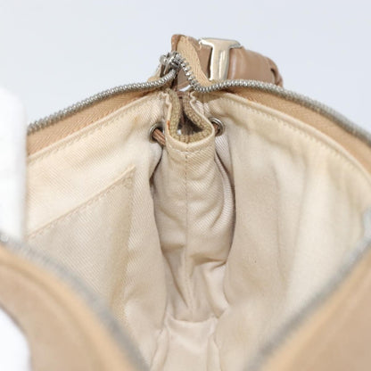 Salvatore Ferragamo Vala Shoulder Bag Nylon, BEIGE, NYLON, Shoulder bag