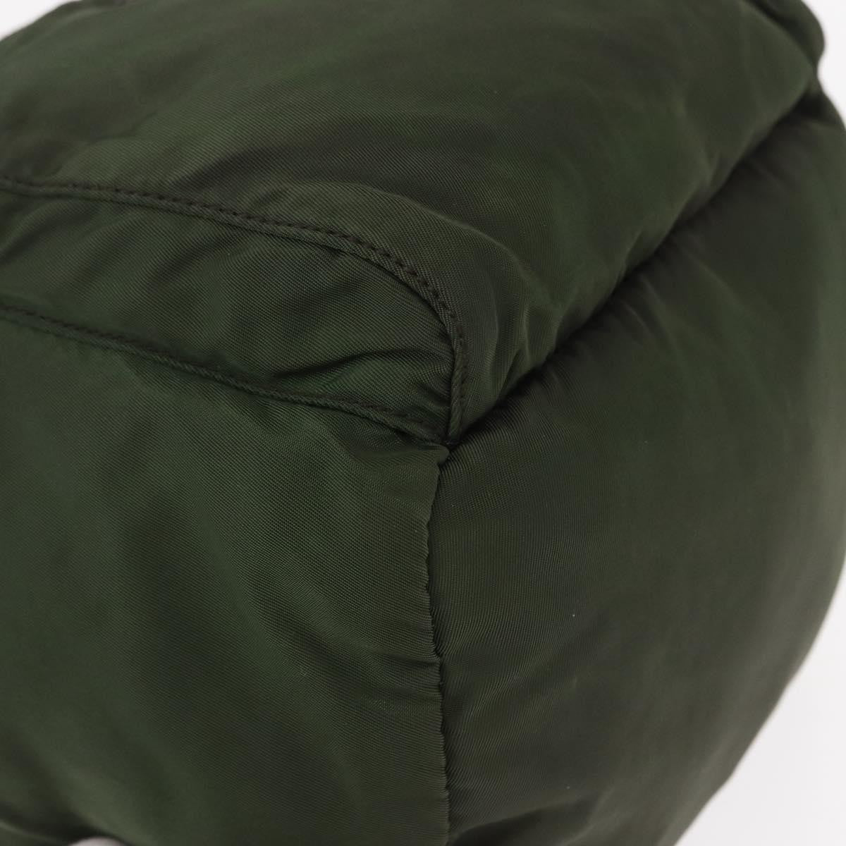 Prada Front Pocket Backpack Tessuto, Khaki, Nylon, Backpack