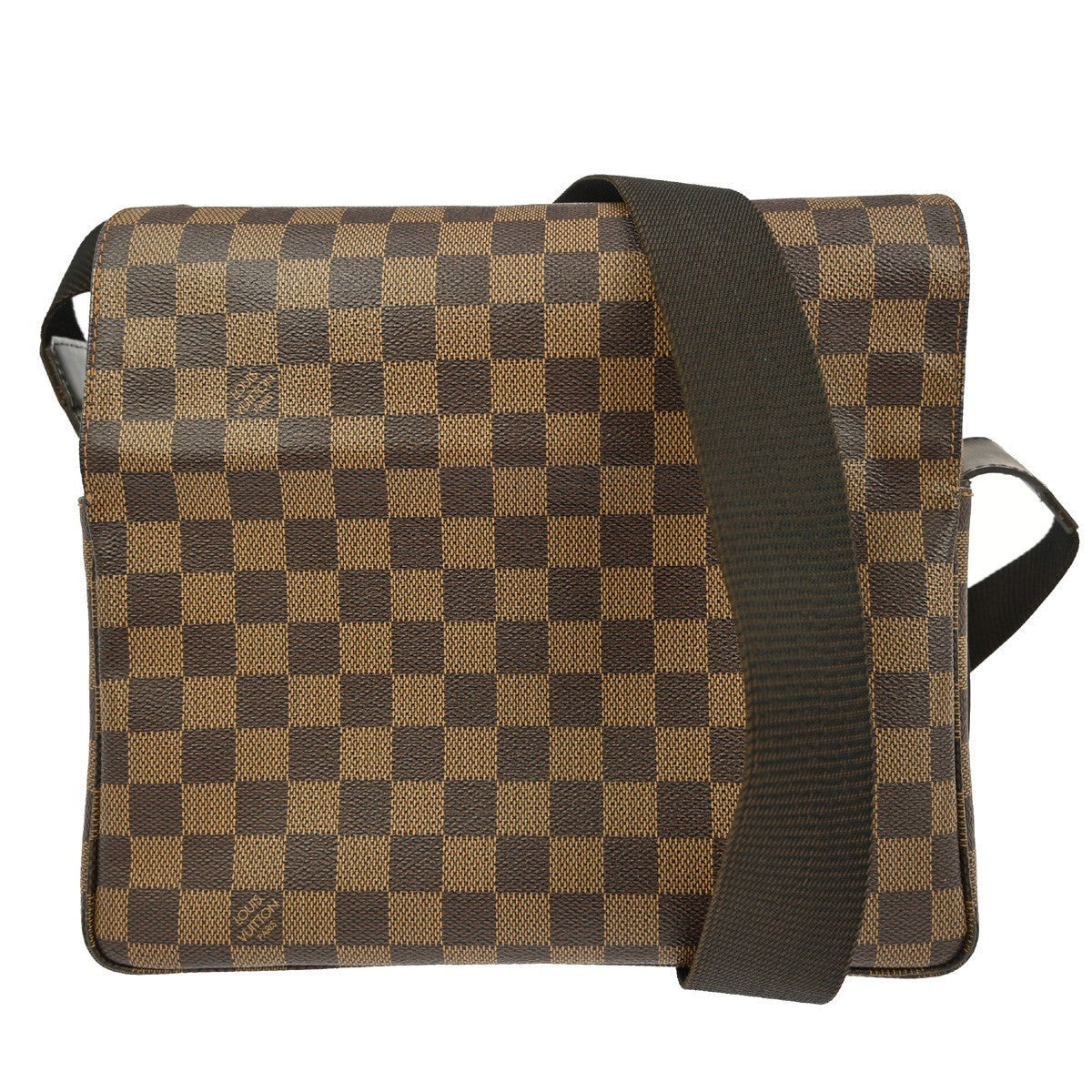 Louis Vuitton Naviglio Handbag Damier, BROWN, CANVAS, Shoulder bag