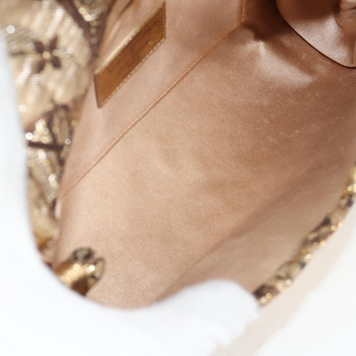 Louis Vuitton Thalie Clutch Brocade Monogram, GOLD, CANVAS, Clutche & pouche