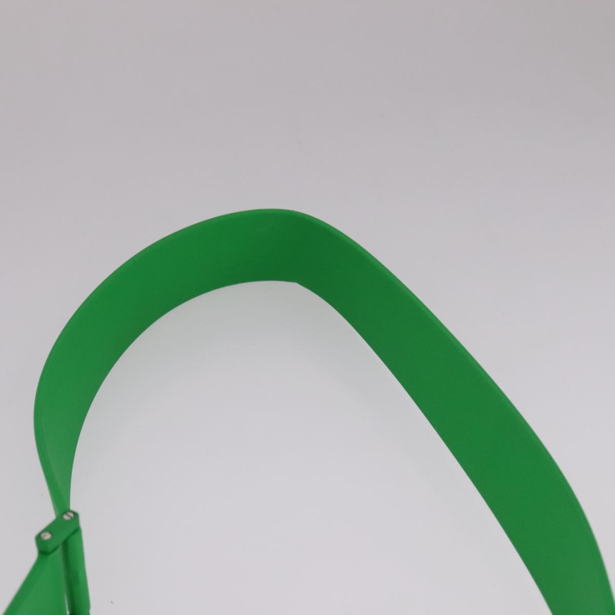 Bottega Veneta Punch Shoulder Bag Rubber with Nylon, GREEN, RUBBER, Shoulder bag
