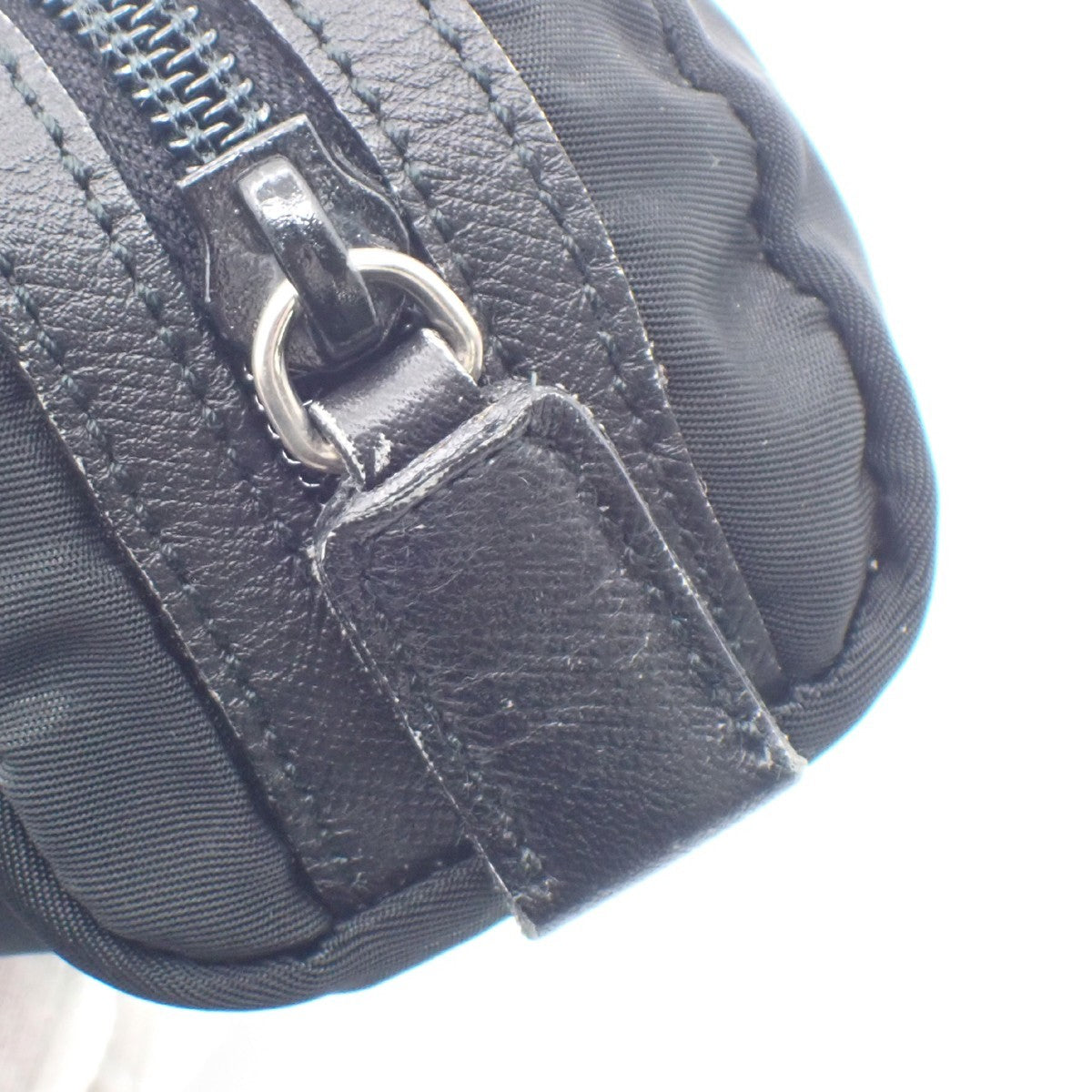 Prada Padded Zip Belt Bag Tessuto, BLACK, NYLON, Clutche & pouche