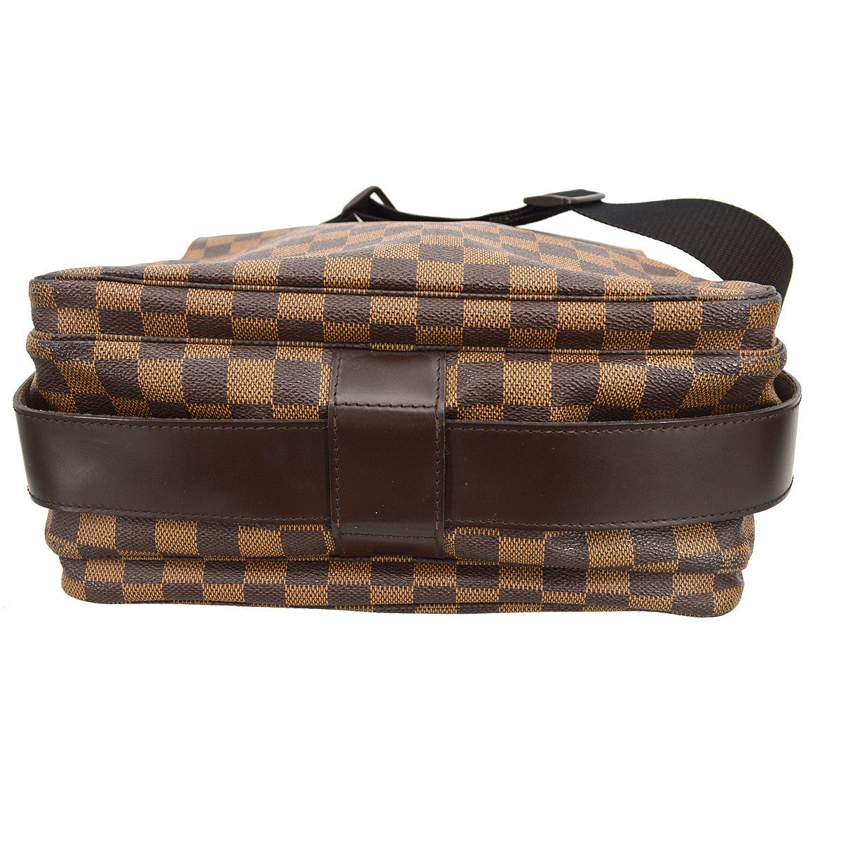Louis Vuitton Naviglio Handbag Damier, Brown, Canvas, Shoulder Bag