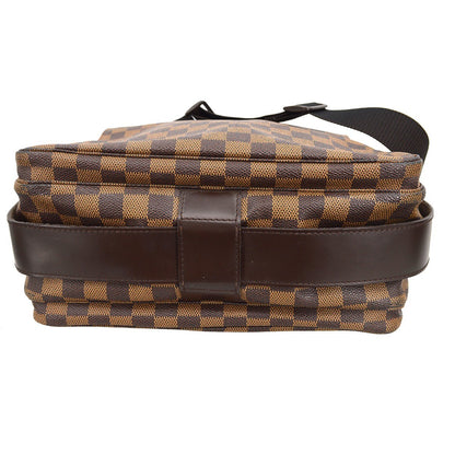 Louis Vuitton Naviglio Handbag Damier, Brown, Canvas, Shoulder Bag