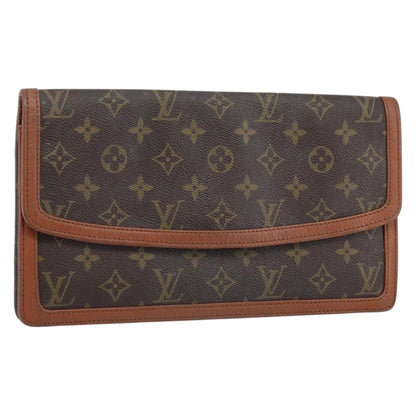 Louis Vuitton Dame Pochette Monogram Canvas, BROWN, CANVAS, Clutche & pouche